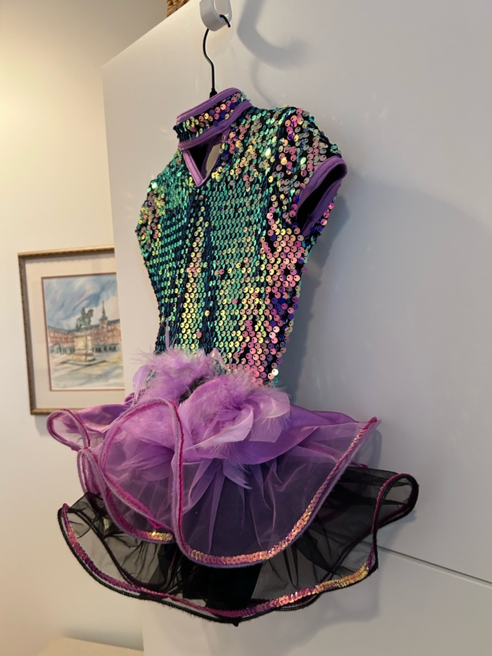 Weissman Symphony Purple Sequin Tutu Dance Costume for Kids - Size IC (7/8) - Picture 10 of 13